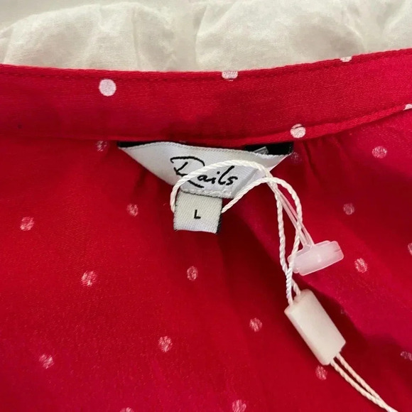 Rails Jasmine polka dot red scarlet mini dress - Picture 5 of 10